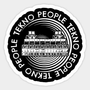 TEKNO PEOPLE - Soundsystem Sticker